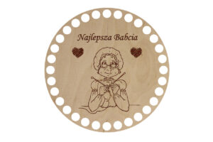 Baza Koło 15cm Najlepsza Babcia,