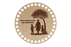 Baza Koło 15cm Bóg nie mógł być wszędzie, więc stworzył babcie