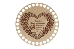 Baza Koło 15cm Babcie tworzą wspomnienia, które serce pamięta na zawsze