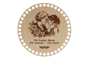 Baza Koło 20cm Dla świata Babcia Dla wnuczki – cały świat